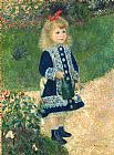 Pierre Auguste Renoir Wall Art - A Girl with a Watering Can